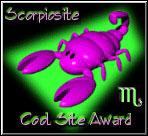 Scorpiosite Cool Site Award